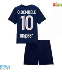 Billiga Paris Saint-Germain Ousmane Dembele #10 Hemmatröja Barn 2025-26 Kortärmad (+ Korta byxor)